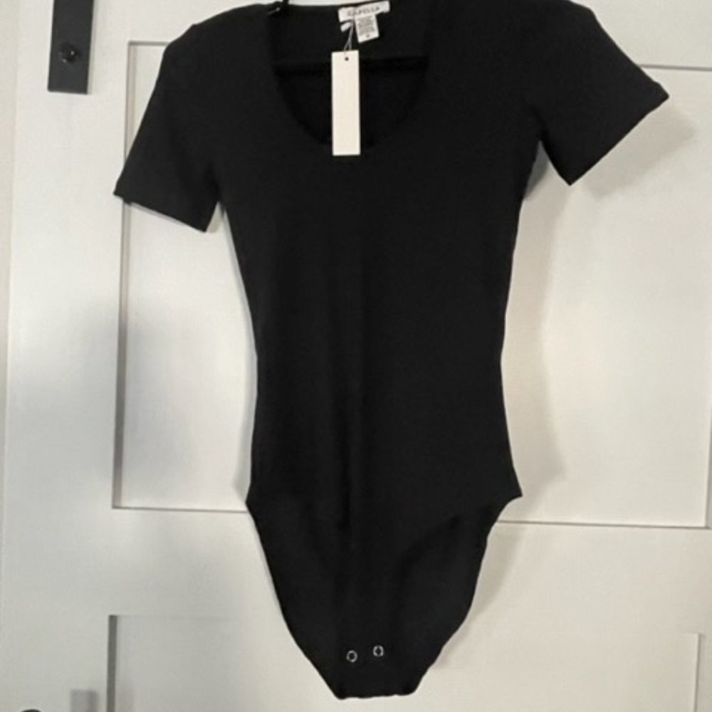 Scoop Neck Ribbed Bodysuit